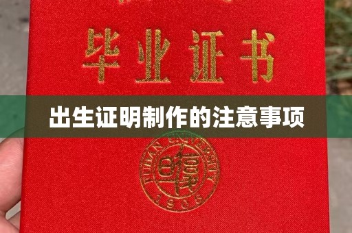 湛河出生证明制作的注意事项